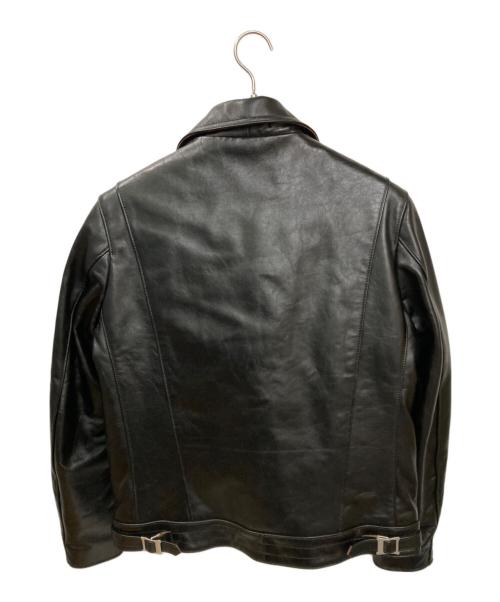 Simons（シモンズ）SIMONS (シモンズ) 茶芯ダブルライダースジャケット ブラック サイズ:Lの古着・服飾アイテム