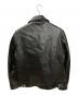 SIMONS (シモンズ) 茶芯ダブルライダースジャケット ブラック サイズ:L：25000円