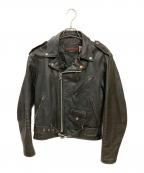 DUROJAC BY Schottショット）の古着「ダブルライダースジャケット」｜ブラック