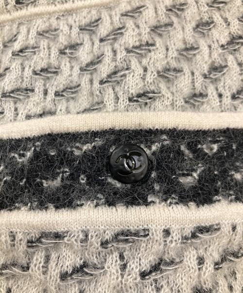 CHANEL（シャネル）CHANEL (シャネル) モヘヤシルクカシミヤニットスカート アイボリー サイズ:40の古着・服飾アイテム
