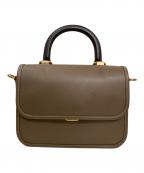 COACHコーチ）の古着「ローグ トップ ハンドル カラーブロック / レザーショルダーバッグ」｜ブラウン