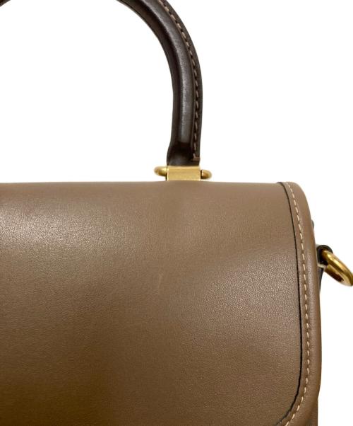 COACH（コーチ）COACH (コーチ) ローグ トップ ハンドル カラーブロック / レザーショルダーバッグ ブラウンの古着・服飾アイテム