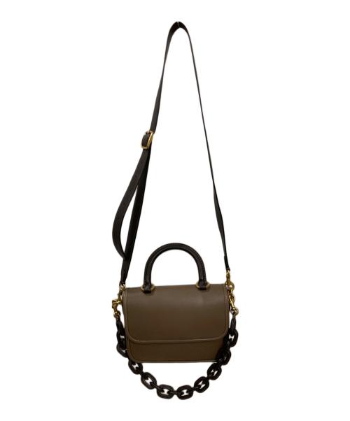 COACH（コーチ）COACH (コーチ) ローグ トップ ハンドル カラーブロック / レザーショルダーバッグ ブラウンの古着・服飾アイテム