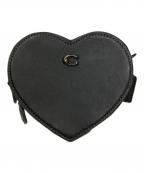 COACHコーチ）の古着「ハート クロスボディ 14 / ショルダーバッグ」｜ブラック