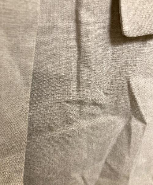 journal standard L'essage（ジャーナルスタンダード レサージュ）journal standard L'essage (ジャーナルスタンダード レサージュ) リネンストレッチハーフスリーブジャケット ベージュ サイズ:FREEの古着・服飾アイテム