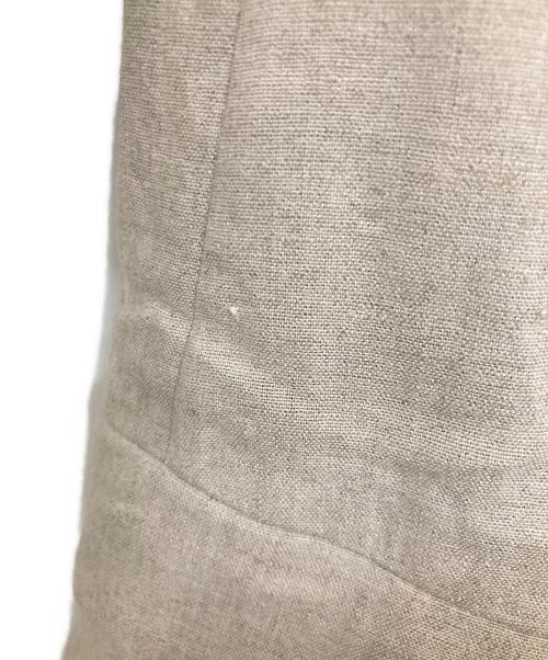 journal standard L'essage（ジャーナルスタンダード レサージュ）journal standard L'essage (ジャーナルスタンダード レサージュ) リネンストレッチハーフスリーブジャケット ベージュ サイズ:FREEの古着・服飾アイテム