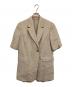 journal standard L'essage（ジャーナルスタンダード レサージュ）の古着「リネンストレッチハーフスリーブジャケット」｜ベージュ
