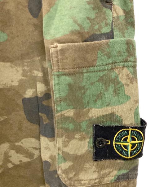 STONE ISLAND（ストーンアイランド）STONE ISLAND (ストーンアイランド) Supreme (シュプリーム) 14aw 迷彩スウェットパンツ カーキ サイズ:Mの古着・服飾アイテム
