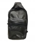 PORTERポーター）の古着「アルーフ SLING SHOULDER BAG / レザーボディバッグ」