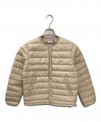 DANTONダントン）の古着「クルーネック インナーダウンジャケット」｜ベージュ