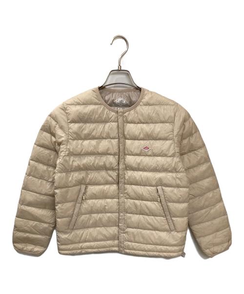 DANTON（ダントン）DANTON (ダントン) クルーネック インナーダウンジャケット ベージュ サイズ:Sの古着・服飾アイテム