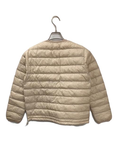 DANTON（ダントン）DANTON (ダントン) クルーネック インナーダウンジャケット ベージュ サイズ:Sの古着・服飾アイテム