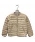 DANTON（ダントン）の古着「クルーネック インナーダウンジャケット」｜ベージュ