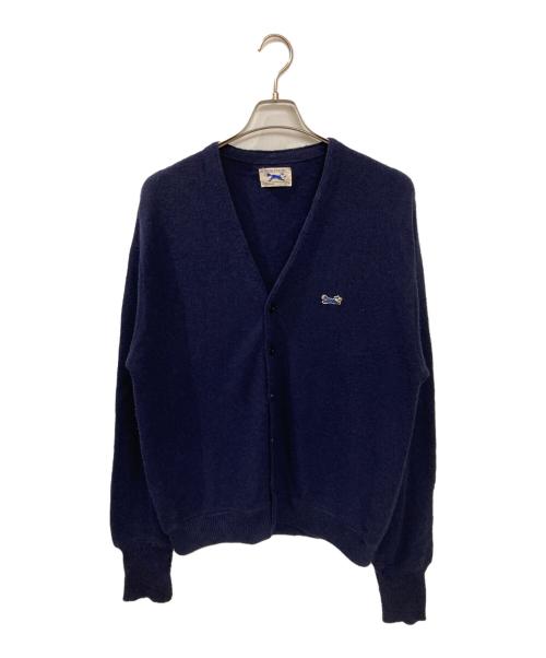 JC PENNEY（ジェーシーペニー）JC PENNEY (ジェーシーペニー) ヴィンテージアクリルカーディガン ネイビー サイズ:Lの古着・服飾アイテム