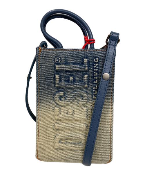 DIESEL（ディーゼル）DIESEL (ディーゼル) DSL SHOPPER デニム ミニ ショッパトート インディゴの古着・服飾アイテム