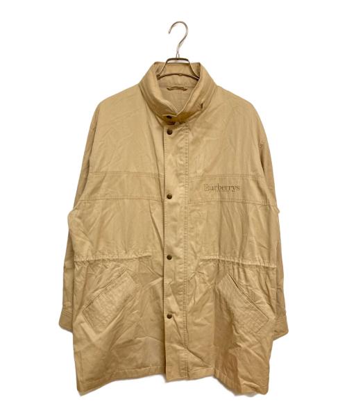 Burberry's（バーバリー）Burberry's (バーバリー) 古着ロゴ刺繍ミリタリーコート ベージュ サイズ:Lの古着・服飾アイテム