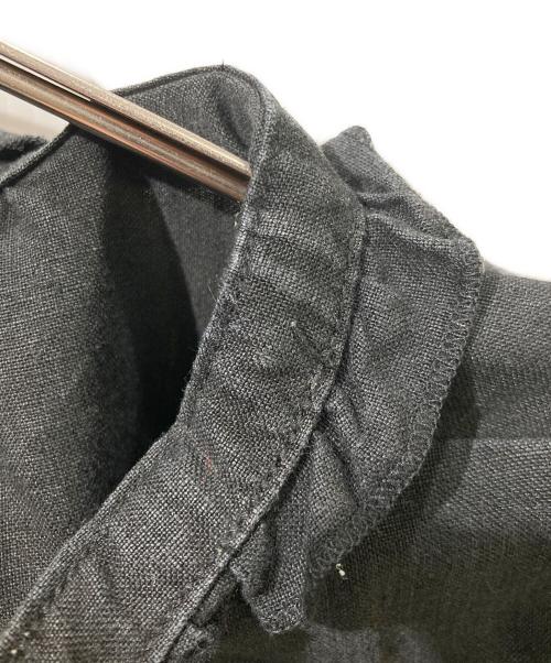 nest Robe（ネストローブ）nest Robe (ネストローブ) リネンフリルカラーブラウス ブラック サイズ:なしの古着・服飾アイテム