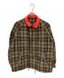 kolor/BEACON（カラービーコン）の古着「ナイロンリネンチェックジャケット」｜ネイビー×イエロー