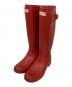 HUNTER（ハンター）の古着「ロングレインブーツ」｜レッド