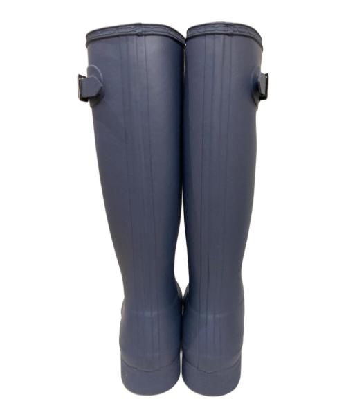 HUNTER（ハンター）HUNTER (ハンター) ロングレインブーツ ブルー サイズ:24cmの古着・服飾アイテム