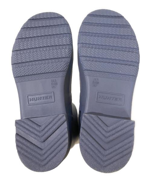 HUNTER（ハンター）HUNTER (ハンター) ロングレインブーツ ブルー サイズ:24cmの古着・服飾アイテム