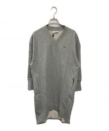 LACOSTE（ラコステ）の古着「スウェットワンピース」｜グレー