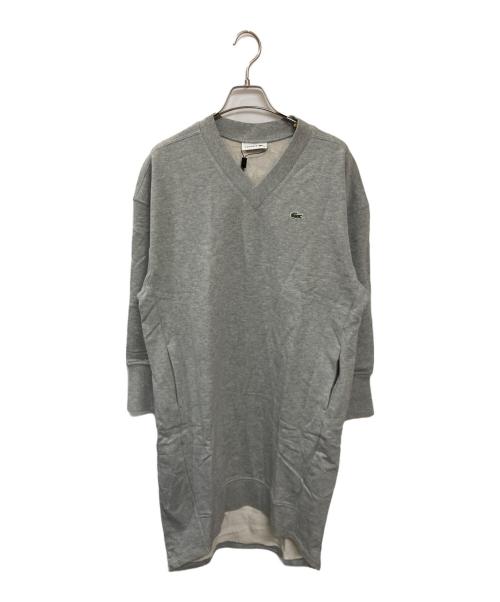 LACOSTE（ラコステ）LACOSTE (ラコステ) スウェットワンピース グレー サイズ:34の古着・服飾アイテム