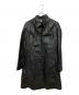 BALMAIN（バルマン）の古着「レザーコート」｜ブラック