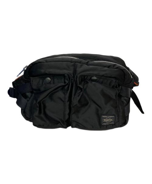 PORTER（ポーター）PORTER (ポーター) WAIST BAG ブラックの古着・服飾アイテム