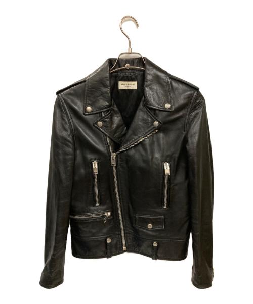 Saint Laurent Paris（サンローランパリ）Saint Laurent Paris (サンローランパリ) クラシックモーターサイクルダブルライダースジャケット ブラック サイズ:46の古着・服飾アイテム