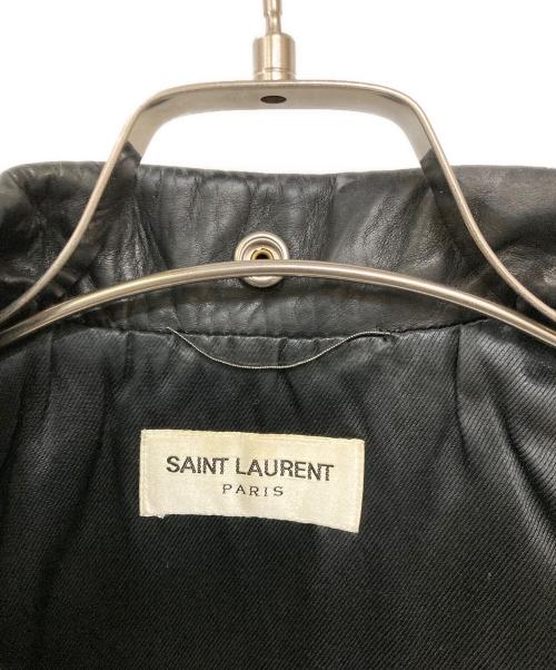 Saint Laurent Paris（サンローランパリ）Saint Laurent Paris (サンローランパリ) クラシックモーターサイクルダブルライダースジャケット ブラック サイズ:46の古着・服飾アイテム