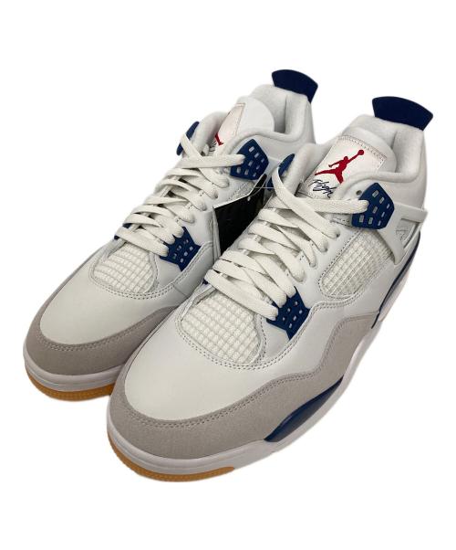 NIKE SB（ナイキエスビー）NIKE SB (ナイキエスビー) Air Jordan 4 Retro SP Summit White Navy ホワイト×ブルー サイズ:30cmの古着・服飾アイテム