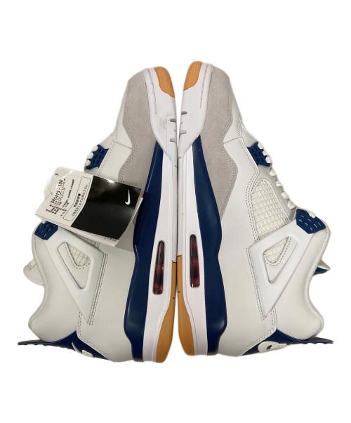 NIKE SB（ナイキエスビー）NIKE SB (ナイキエスビー) Air Jordan 4 Retro SP Summit White Navy ホワイト×ブルー サイズ:30cmの古着・服飾アイテム