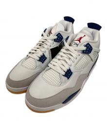 NIKE SB（ナイキエスビー）の古着「Air Jordan 4 Retro SP Summit White Navy」｜ホワイト×ブルー