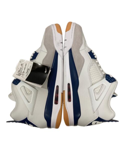 NIKE SB（ナイキエスビー）NIKE SB (ナイキエスビー) Air Jordan 4 Retro SP Summit White Navy ホワイト×ブルー サイズ:US12の古着・服飾アイテム