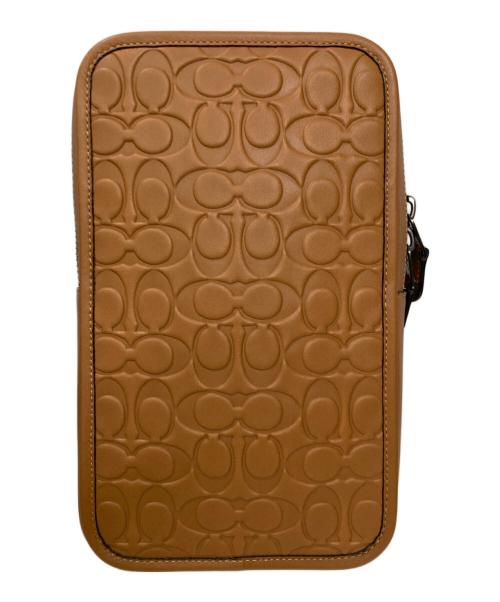 COACH（コーチ）COACH (コーチ) サリバン パック シグネチャー レザー ベージュの古着・服飾アイテム