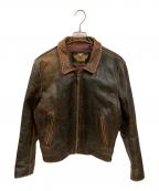 HARLEY-DAVIDSONハーレーダビッドソン）の古着「レザージャケット」｜ブラウン