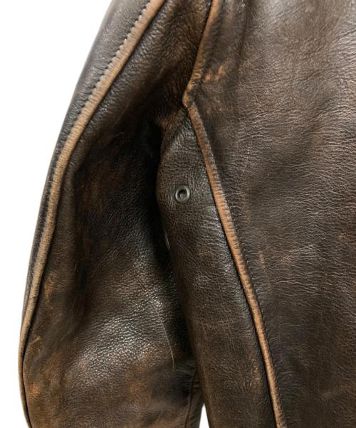 HARLEY-DAVIDSON（ハーレーダビッドソン）HARLEY-DAVIDSON (ハーレーダビッドソン) レザージャケット ブラウン サイズ:Lの古着・服飾アイテム