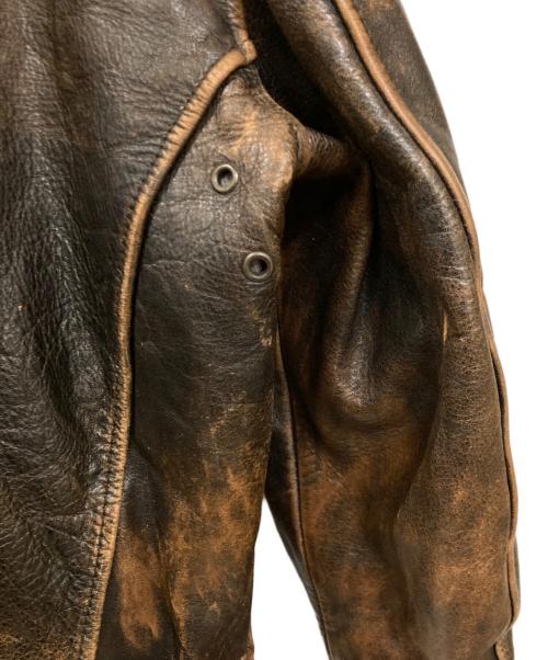 HARLEY-DAVIDSON（ハーレーダビッドソン）HARLEY-DAVIDSON (ハーレーダビッドソン) レザージャケット ブラウン サイズ:Lの古着・服飾アイテム