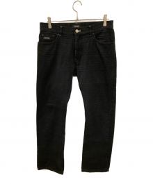 BURBERRY BLACK LABEL（バーバリーブラックレーベル）の古着「デニムパンツ」｜ブラック