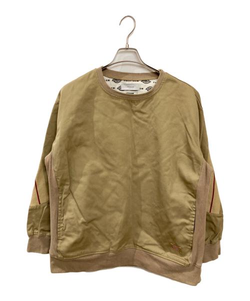 FACETASM（ファセッタズム）FACETASM (ファセッタズム) Dickies (ディッキーズ) ラインスウェットシャツ ベージュ サイズ:Freeの古着・服飾アイテム