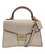 COACHコーチ）の古着「ペッパーサッチェル」｜ホワイト