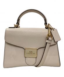 COACH（コーチ）の古着「ペッパーサッチェル」｜ホワイト