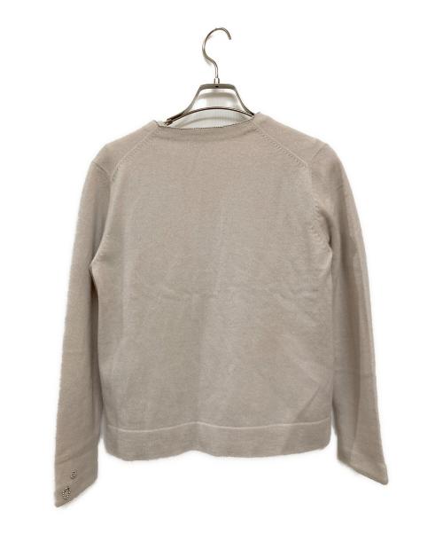 LANVIN COLLECTION（ランバンコレクション）LANVIN COLLECTION (ランバンコレクション) 装飾カシミヤアンサンブルカーディガン ベージュ サイズ:FREEの古着・服飾アイテム