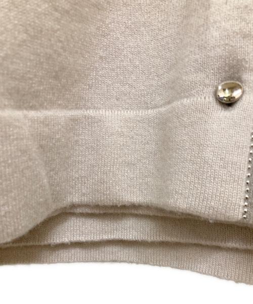 LANVIN COLLECTION（ランバンコレクション）LANVIN COLLECTION (ランバンコレクション) 装飾カシミヤアンサンブルカーディガン ベージュ サイズ:FREEの古着・服飾アイテム