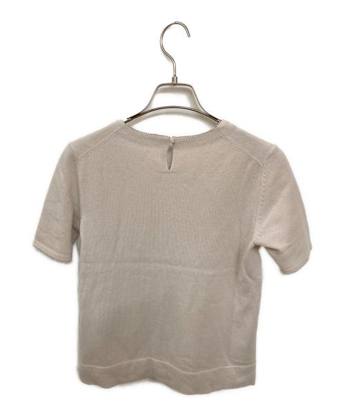 LANVIN COLLECTION（ランバンコレクション）LANVIN COLLECTION (ランバンコレクション) 装飾カシミヤアンサンブルカーディガン ベージュ サイズ:FREEの古着・服飾アイテム