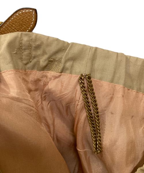 HERMES（エルメス）HERMES (エルメス) ヴィンテージベルト装飾ラップスカート ベージュ サイズ:36の古着・服飾アイテム