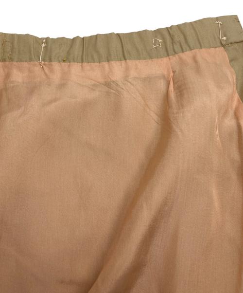 HERMES（エルメス）HERMES (エルメス) ヴィンテージベルト装飾ラップスカート ベージュ サイズ:36の古着・服飾アイテム