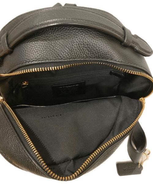 COACH（コーチ）COACH (コーチ) レザーミニリュック ブラックの古着・服飾アイテム