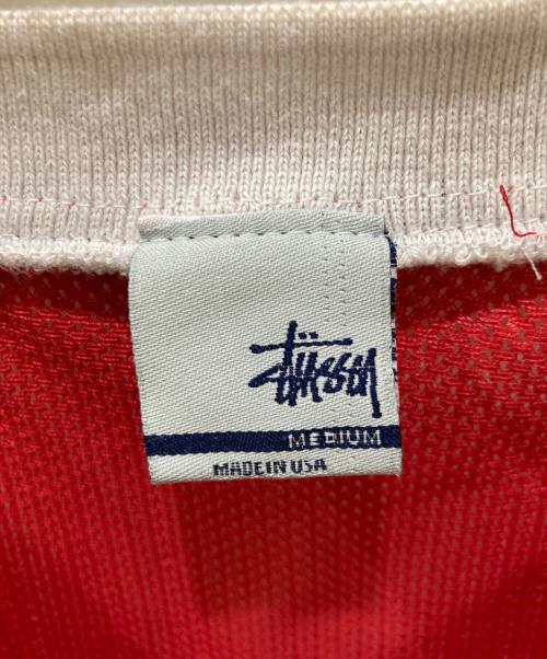stussy（ステューシー）stussy (ステューシー) 00S メッシュゲームシャツ レッド サイズ:Mの古着・服飾アイテム